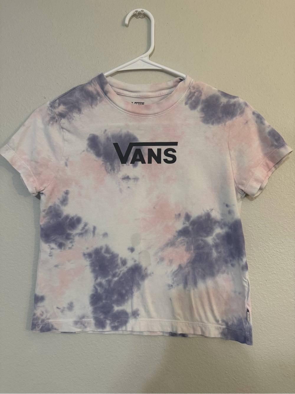 Vans Kids' Tie-Dye Logo Tee in Pink & Purple size 10/12 plus Abercrombie 9/10